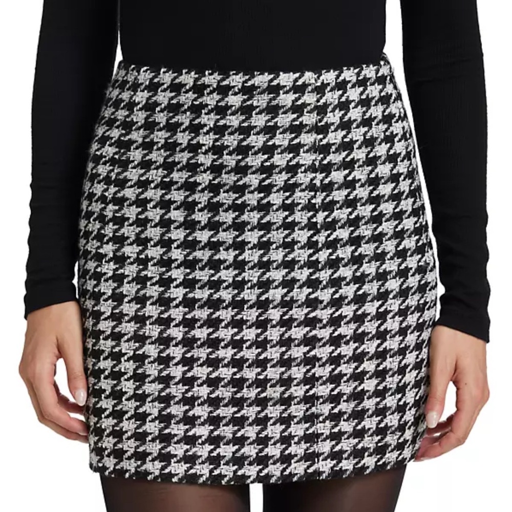 Favorite Daughter Black and White Houndstooth Mini Skirt - never worn! - Picture 2 of 4